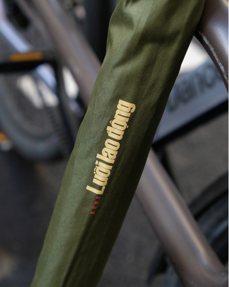 "Đừng lười lao động" Straight Umbrella