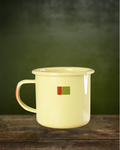 Enamel Mug "Đừng lười lao động" (Yellow)
